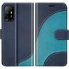 BoxTii Cover per Oppo A94 5G / Oppo F19 PRO Plus/Oppo Reno Z 5G, Custodia in PU Pelle Portafoglio per Oppo A94 5G / Oppo F19 PRO Plus, Magnetica Cover a Libro con Slot per Schede, Blu