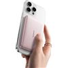 Baseus Picogo AM41 Power Bank, Ultra Slim 10000mAh Qi2 Magsafe Powerbank 15W Wireless, 27W PD Fast Charging, Mini Magnetic External Battery with USB C Cable for iPhone 16/15/14/13/12, Rosa