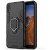xinyunew Cover Xiaomi Redmi Note 9/Redmi 10X 4G,360 Gradi CustodiaProtettiva Vetro Temperato Wallet Case Standing Flip Caso Pelle Premium Portafoglio Silicone case Custodia Nero