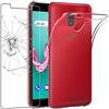 ebestStar - Cover per Wiko Lenny 5, Custodia Silicone Trasparente, Protezione TPU Antiurto, Morbida Sottile Slim, Trasparente + Vetro Temperato