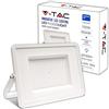 V-TAC, Faro LED da Esterno Bianco 100W - [Chip Samsung - Alte Perfomance, Bassi Consumi] - 8700 Lumen - IP65 - Proiettore Faretto LED Nero per Casa, Giardino, Garage - Impermeabile - Fari Luce Fredda