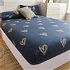 Chickwin Elastic Lenzuolo sotto Coprimaterasso per Letto Singolo Doppio, Moda Stampa Traspirante in Microfibr Lenzuolo profondità 25cm - Matrimoniale, Piazza e Mezza (200x220 cm,Grigio Scuro)