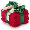 Antiope Design Set di 4 lavette natalizie Nuvole di Stoffa Christmas Carol (Rosso)