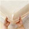 Surwin Lenzuolo con Angoli Matrimoniale, Lenzuolo sotto Elasticizzato profondità 25-30 cm, Lenzuolo con Angoli Singolo Addensamento, Lenzuola Flanella Tinta Unita (Beige,90x200cm)
