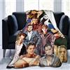 Suehome Coperta Leonardo Dicaprio, morbida e confortevole, in pile di lana, per divano, ufficio, auto, campeggio, yoga, viaggi, decorazione per la casa, accogliente coperta da spiaggia in peluche,