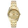 Fossil Orologio Scarlette da donna, 33 mm Movimento al quarzo con data a tre lancette e cinturino in acciaio inossidabile, 33 mm, Tono oro