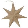 Décopatch NO011Opack - Un Lot de 2 supports en papier brun mâché 4,1x20x20 cm, Etoiles à suspendre