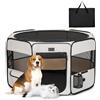 PETSFIT Recinto per Cani e Gatti pieghevole e Portatile, Box per Animali con Pavimento impermeabile in Tessuto, Bianco, 92 * 84 * 53CM