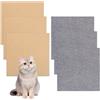 TULEBOLIAN 6 tappetini autoadesivi per gatti - 30 x 30 cm antigraffio per divano, parete e mobili, tappeto tiragraffi personalizzabile, colore cachi/grigio scuro, per fai da te con design anti graffio