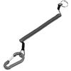 Pssopp Cordini Arrotolati da Pesca Cordino da Pesca Cordino Elastico a Spirale Portachiavi Corda di Sicurezza per la Pesca Strumenti per la da Campeggio(Nero)