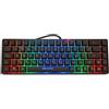 CoolBox DeepGaming TM065 - Tastiera 65% RGB compatta con suoneria meccanica e morbidezza della membrana, 69 tasti (19 anti-ghosting), 10 modalità di illuminazione, TKL, cablato USB.