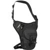 Aomiun Borsa da gamba per moto, borsa a tracolla impermeabile per uomo e donna, capacità espandibile, multifunzionale per equitazione, ciclismo, escursionismo, arrampicata, Nero, 20 * 15 * 8