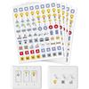 GOMAKERER 400pz Etichette Adesive per Interruttore Di Luce, 22 Designs Adesivi Identificativi per Interruttori Multicolori Adesivi Etichette per Centralini per La Casa, Cucina, Scuola D'Ufficio