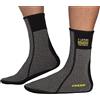 Cressi Thermal Undersuit Socks, Calzari Termici per Muta Stagna Unisex Adulto, Nero/Grigio, S