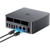Beelink Mini PC AMD, Ryzen 7 6800U(8C/16T fino a 4,7Ghz), EQR6 Mini Computer 32GB LPDDR5 500GB M.2 PCIe4.0 SSD, 4K Dual Display,Dual HDMI, Dual 1000M LAN,WiFi6, BT5.2