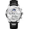 LIGE Orologio da uomo cronografo movimento al quarzo 30 ATM impermeabile cinturino in pelle grande quadrante analogico multifunzionale luminoso classico sport aziendali miglior regalo per gli uomini,