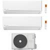 Clivet CONDIZIONATORE CLIVET DUAL SPLIT EZCOOL 12000+12000 BTU INVERTER WIFI MU2-Y 53M A++