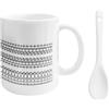 Fubsta Fuck This Shit Tazza, 350 ml, divertente tazza da caffè con messaggio nascosto, regalo creativo originale in ceramica, per bevande calde e fredde (bianco)
