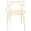 Kartell - Sedia impilabile Masters - Beige - Tecnopolimero termoplastico riciclato - Designer Philippe STARCK with Eugeni QUITLLET