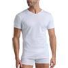 Lotto 3 Pezzi - Maglietta Intima Uomo LT1211 Scollo a V - T-Shirt in Cotone Elasticizzato Comodo e Traspirante - Bianco, M