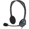 Cuffie Logitech H111 Cablate per Computer, Stereo con Microfono, Cancellazione Rumore