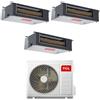TCL Climatizzatore Trial Split Canalizzato 9+9+18 con MT2730 Inverter R-32 Classe A++ ,
