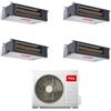 TCL Climatizzatore Quadri Split Canalizzato 9+9+9+18 con MT3240 Inverter R-32 Classe A++ ,