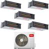TCL Climatizzatore Penta Split Canalizzato 9+9+9+12+18 con MT4250 Inverter R-32 Classe A++ ,