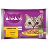 WHISKAS Senior in bustina 4x85g cibo umido in gelatina per gatti anziani con pollo e tacchino