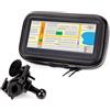USA Gear Porta cellulare moto impermeabile - Porta cellulare bici GPS per Bici da Manubrio con Visualizzazione a 360 Gradi - Compatibile con Garmin Drive, Zumo, TomTom Go e altri GPS da 17,15 cm