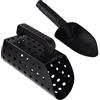 LiebeWH Metal Detector Pala ABS Paletta per Sabbia Strumenti di Scavo con Setaccio per la Caccia Al Tesoro in Spiaggia Ricerca di Metalli