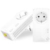 STRONG - Powerline 600 Duo EU - 2 Adattatori 600 Mbps - Accesso a Internet Veloce - Presa Passante Schuko - Portata di 300m - Per Tutti i Modem/Router - Ethernet - Installazione Facile - Bianco