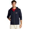 Tommy Hilfiger Uomo Felpa con Zip Stack con Cappuccio, Nero (Black), XXL