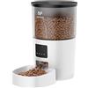 IMIPAW Distributore Automatico Cibo per Gatti - Alimentatore Intelligente 3L, Controllo APP, Timer Programmabile, 10 Pasti al Giorno, Dispenser Cibo per Cani Domestici di Taglia Piccola e Media