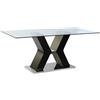 DKD Home Decor Tavolo da Pranzo DKD Home Decor Nero Legno Vetro Temperato Legno MDF 180 x 90 x 76 cm