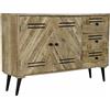 DKD Home Decor Credenza DKD Home Decor Nero Metallo Legno di mango 140 x 40 x 93 cm