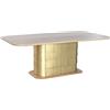 Home ESPRIT Tavolo da Pranzo Home ESPRIT Dorato Ottone Legno di mango 210 x 110 x 76 cm