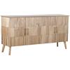 DKD Home Decor Credenza DKD Home Decor Dorato Marrone Chiaro Legno di paulownia Legno MDF 157 x 40 x 80 cm