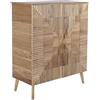 DKD Home Decor Credenza DKD Home Decor Dorato Marrone Chiaro Legno di paulownia Legno MDF 100 x 44 x 118 cm