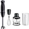 Braun Frullatore a Immersione Minipimer MultiQuick 5 Potenza 1000 Watt 21 Velocità colore Nero - MQ50202