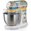 Ariete Positano Impastatrice Planetaria a 7 velocità Potenza 2400 Watt Tazza in Acciaio Inox da 5,5 litri - 1588/0P