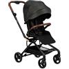 MoMi Passeggino Leggero MoMi Reversibile 360° Adelle Nero Oro Portata 22 Kg