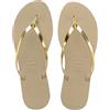 Havaianas - You Metallic, Sandali Comodi, Eleganti E Versatili, Cinturini Sottili Con Finitura Metallizzata, Tacco Piccolo, Donna