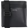 Calvin Klein Uomo Borsa a Tracolla Must Flatpack Piccola, Nero (Ck Black), Taglia Unica