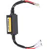 Qiilu LED Decoder, risolve problemi Canbus Codice errore interferenza radio, 1 paio H1 / H3 Decodificatore faro LED Canbus con resistenze anti-sfarfallio