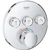 GROHE Miscelatore Termostatico a 3 Vie, Cromo, Rotondo 29121000