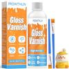 prowithlin - Vernice Trasparente Lucida per Argilla a Secco - Vernice per Ceramica, Legno, Pittura ad Olio - Resistente all'Acqua, Graffi e Usura (1 pezzo)