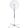 ZEPHIR - PBA41P Ventilatore a piantana 45 max, 3 Pale, altezza 125 cm, Griglia a nido dape, Oscillazione laterale automatica - Bianco