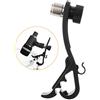 Alnicov Microfono Per Tamburo Nero Morsetto Antiurto Kit Di Montaggio Mobile In Metallo Ingranaggio Con Scanalatura Dura Clip Per Microfono Universale Regolabile