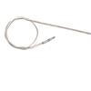 Alnicov Pickup piezoelettrico per chitarra, trasduttore morbido a sella per chitarra acustica, facile da installare, cavo AUX da 39 cm, argento, uso interno